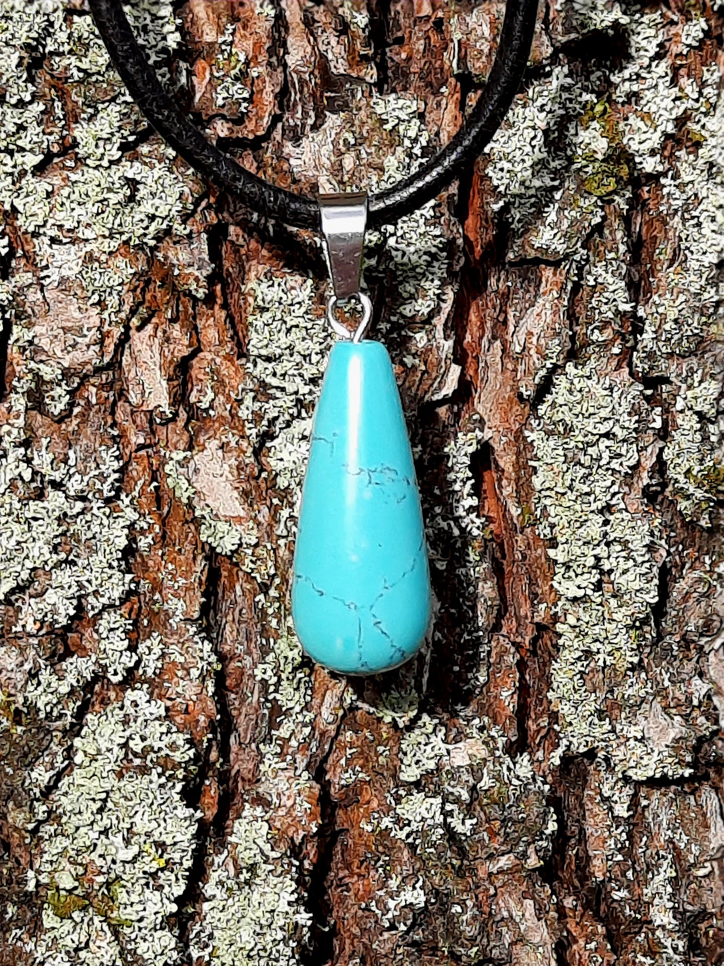 Einzelstück - Türkis Tropfen