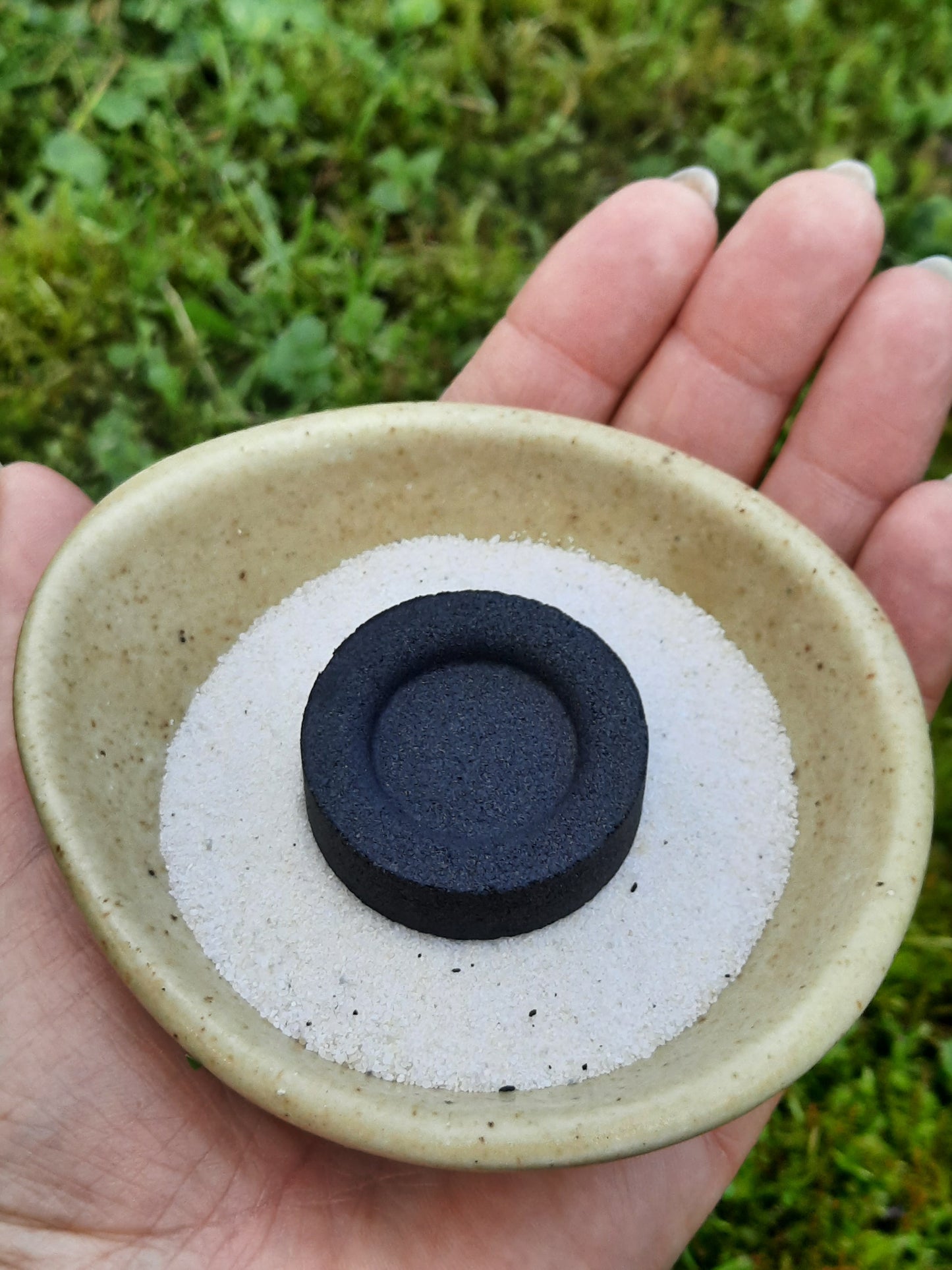 Räucherschale sandfarben