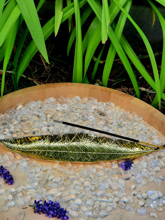 Räucherstäbchenhalter Blatt