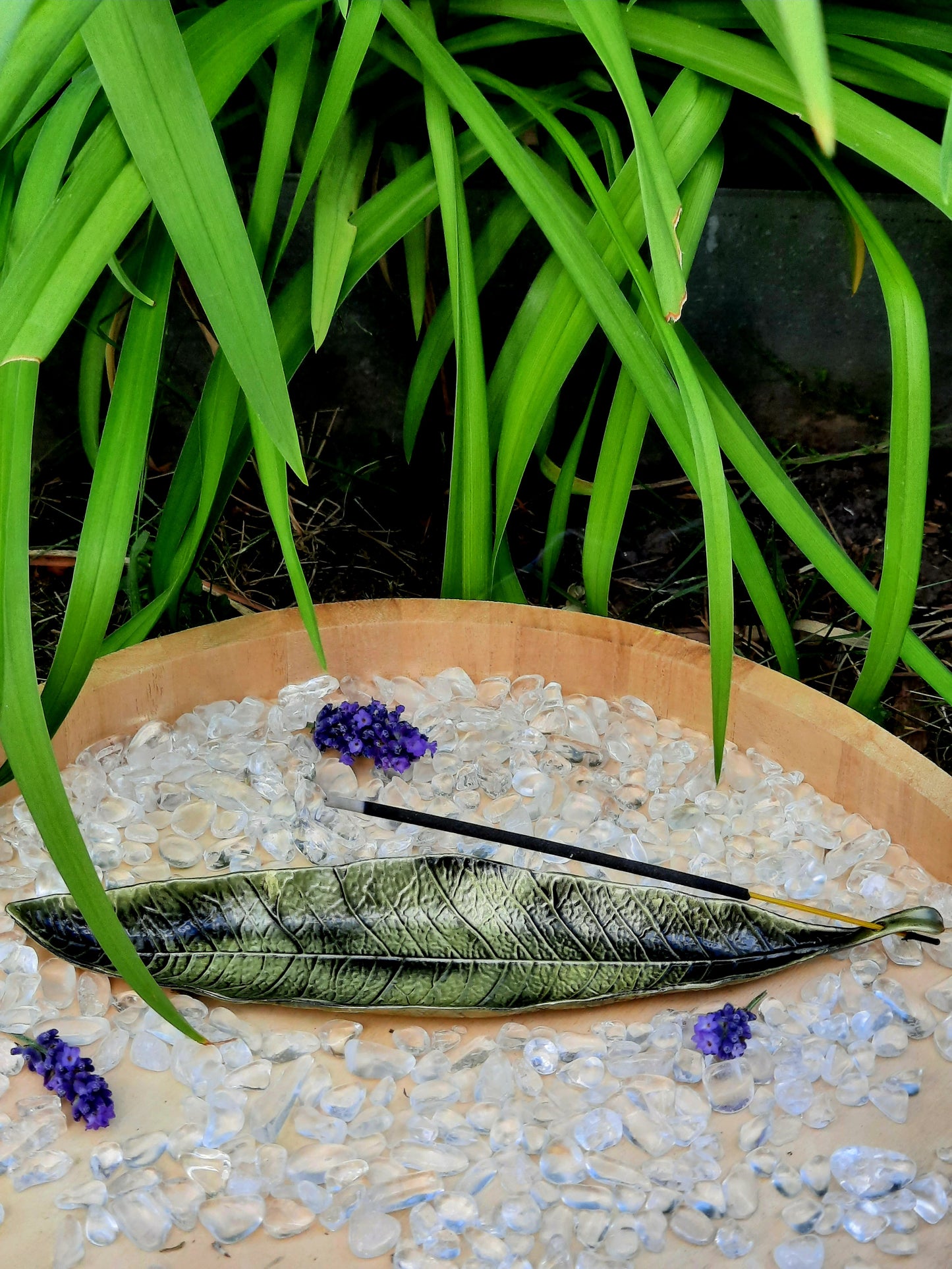 Räucherstäbchenhalter Blatt